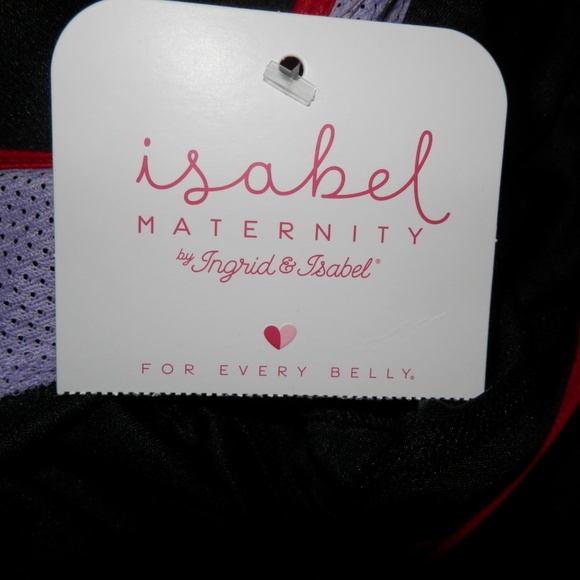 Ingrid & Isabel Maternity L Colorblock Tee E596 - Picture 7 of 8